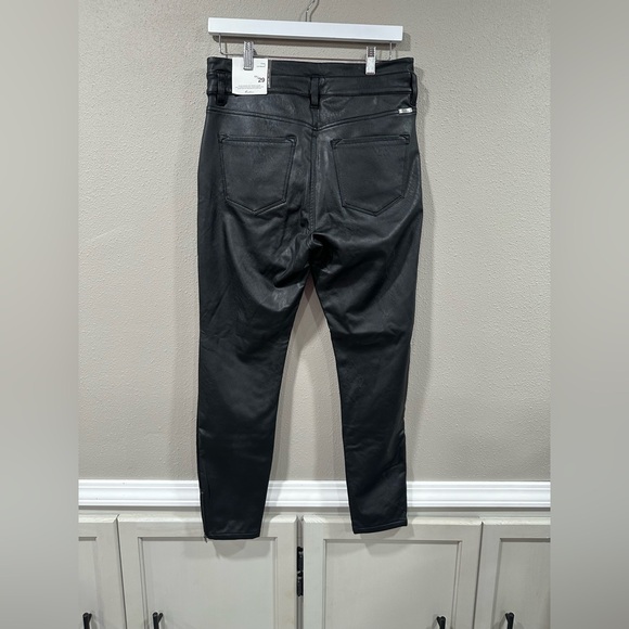 NWT Kancan Black Magic Faux Leather Ankle Skinny Size 29 - Picture 8 of 11